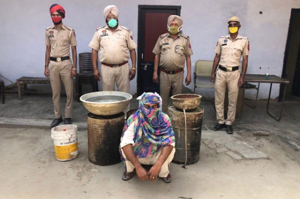 ਨਸਰਾਲਾ ਪੁਲਿਸ ਵਲੋਂ ਨਾਜਾਇਜ਼ ਸ਼ਰਾਬ ਦੀ ਭੱਠੀ ਸਮੇਤ ਇਕ ਕਾਬੂ