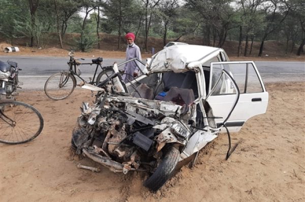 ਬਠਿੰਡਾ-ਡੱਬਵਾਲੀ ਰੋਡ ‘ਤੇ ਭਿਆਨਕ ਸੜਕ ਹਾਦਸਾ, ਕਾਰ ਸਵਾਰ ਤਿੰਨ ਚਚੇਰੇ ਭਰਾਵਾਂ ਦੀ ਦਰਦਨਾਕ ਮੌਤ