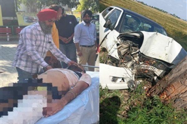 ਕਲਾਨੌਰ-ਬਟਾਲਾ ਰੋਡ ‘ਤੇ ਭਿਆਨਕ ਹਾਦਸਾ; ਕਾਰ ਦਰੱਖ਼ਤ ‘ਚ ਵੱਜਣ ਕਾਰਨ ਆੜ੍ਹਤੀ ਮਾਮੇ ਦੀ ਮੌਤ, ਭਾਣਜਾ ਗੰਭੀਰ ਫੱਟੜ
