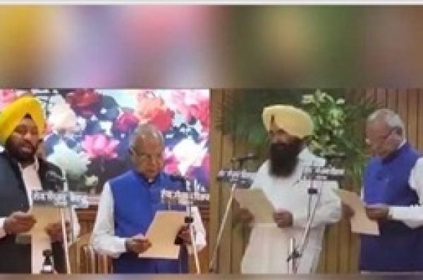 ਪੰਜਾਬ ਕੈਬਨਿਟ ‘ਚ ਸ਼ਾਮਲ ਹੋਏ 2 ਨਵੇਂ ਮੰਤਰੀ, ਗਵਰਨਰ ਨੇ ਚੁਕਾਈ ਸਹੁੰ