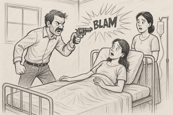 ਕਰਤਾਰਪੁਰ ਸਿਵਲ ਹਸਪਤਾਲ ‘ਚ ਦਹਿਸ਼ਤ: ਦਾਮਾਦ ਵੱਲੋਂ ਸਾਸ ‘ਤੇ ਗੋਲੀਬਾਰੀ, ਪਤਨੀ ‘ਤੇ ਵੀ ਕੀਤੀ ਗੋਲੀ ਚਲਾਉਣ ਦੀ ਕੋਸ਼ਿਸ਼