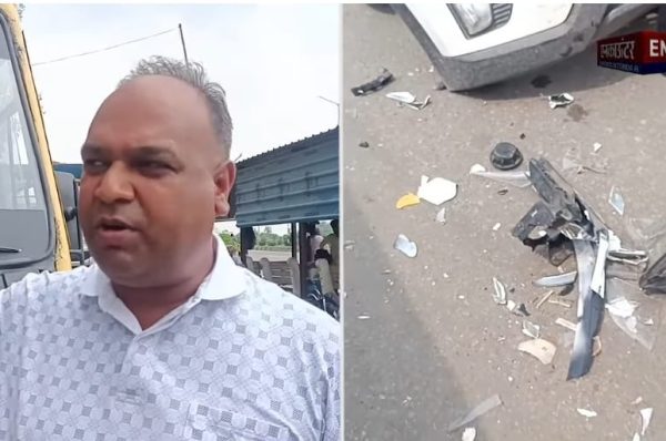 ਫਿਲੋਰ ’ਚ ਨਿੱਜੀ ਸਕੂਲ ਦੀ ਬੇਕਾਬੂ ਬੱਸ ਨੇ ਚਾਰ ਗੱਡੀਆਂ ਨੂੰ ਮਾਰੀ ਟੱਕਰ, ਵਾਹਨ ਨੁਕਸਾਨ ਗ੍ਰਸਤ, ਨਸ਼ੇ ’ਚ ਸੀ ਡਰਾਈਵਰ: ਆਰੋਪ