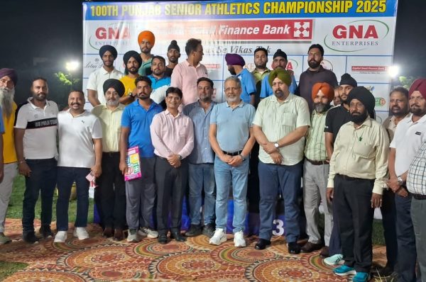 100ਵੀਂ ਪੰਜਾਬ ਸੀਨੀਅਰ ਐਥਲੈਟਿਕ ਚੈਂਪੀਅਨਸ਼ਿਪ 2025 ਦਾ ਸਮਾਪਤੀ ਸਮਾਰੋਹ ਸ਼ਾਨਦਾਰ ਢੰਗ ਨਾਲ ਸੰਪੰਨ