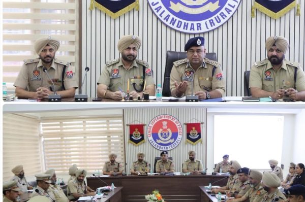 ਜਲੰਧਰ ਦਿਹਾਤੀ ਪੁਲਿਸ ਦੀ ਮੀਟਿੰਗ — ਨਸ਼ਾ, ਅਪਰਾਧ ਤੇ ਭ੍ਰਿਸ਼ਟਾਚਾਰ ਵਿਰੁੱਧ ਮੁਹਿੰਮ ਹੋਰ ਤੇਜ਼