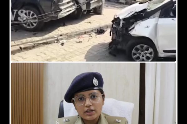 ਜਲੰਧਰ ਵਿੱਚ ਤੇਜ਼ ਰਫ਼ਤਾਰ ਕਾਰ ਨੇ ਐਬੁਲੈਂਸ ਸਮੇਤ ਕਈ ਗੱਡੀਆਂ ਨੂੰ ਮਾਰੀ ਟੱਕਰ, ਬਿਜਲੀ ਦਾ ਪੋਲ ਵੀ ਢਾਹਿਆ