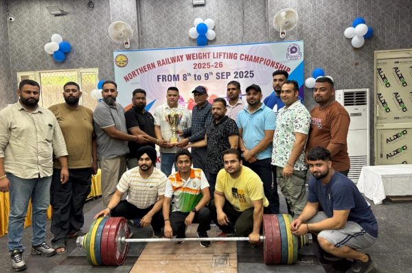 ਉੱਤਰੀ ਰੇਲਵੇ ਵਜ਼ਨ ਉਠਾਉਣ ਚੈਂਪੀਅਨਸ਼ਿਪ 2025-26 ਜਗਾਧਰੀ ਵਿਖੇ ਸਮਾਪਤ, ਫਿਰੋਜ਼ਪੁਰ ਡਿਵੀਜ਼ਨ ਚੈਂਪੀਅਨ ਬਣਿਆ