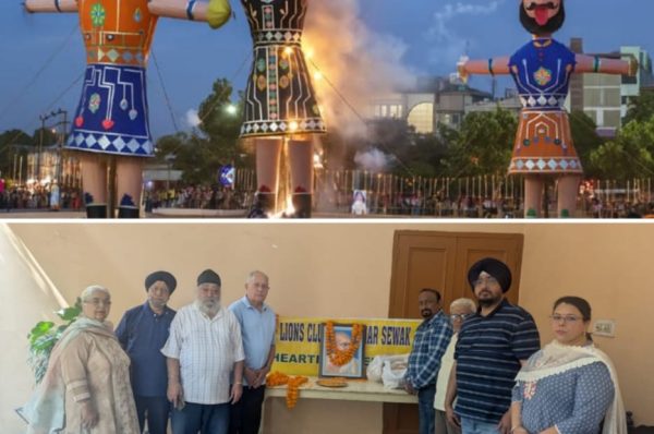 ਲਾਇਨਜ਼ ਕਲੱਬ ਵੱਲੋਂ ਗਾਂਧੀ ਜਯੰਤੀ, ਸ਼ਾਸਤਰੀ ਜਨਮਦਿਨ ਤੇ ਦੁਸਹਿਰਾ ਮਨਾਇਆ