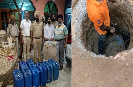 ਕਪੂਰਥਲਾ ਵਿੱਚ ਪੁਲਿਸ-ਆਬਕਾਰੀ ਵਿਭਾਗ ਦੀ ਵੱਡੀ ਕਾਰਵਾਈ, 1000 ਲੀਟਰ ਸਮਰੱਥਾ ਵਾਲੀ ਅੰਡਰਗ੍ਰਾਊਂਡ ਟੈਂਕੀ ਸਮੇਤ ਭਾਰੀ ਮਾਤਰਾ ਵਿੱਚ ਨਾਜਾਇਜ਼ ਸ਼ਰਾਬ ਬਰਾਮਦ