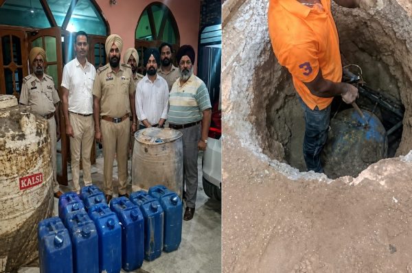 ਕਪੂਰਥਲਾ ਵਿੱਚ ਪੁਲਿਸ-ਆਬਕਾਰੀ ਵਿਭਾਗ ਦੀ ਵੱਡੀ ਕਾਰਵਾਈ, 1000 ਲੀਟਰ ਸਮਰੱਥਾ ਵਾਲੀ ਅੰਡਰਗ੍ਰਾਊਂਡ ਟੈਂਕੀ ਸਮੇਤ ਭਾਰੀ ਮਾਤਰਾ ਵਿੱਚ ਨਾਜਾਇਜ਼ ਸ਼ਰਾਬ ਬਰਾਮਦ