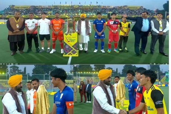 ਜਲੰਧਰ ਵਿੱਚ ਏਸ਼ੀਅਨ ਹਾਕੀ ਚੈਂਪੀਅਨਜ਼ ਟਰਾਫੀ ਦਾ ਸ਼ਾਨਦਾਰ ਆਗਾਜ਼, ਮੁੱਖ ਮੰਤਰੀ ਭਗਵੰਤ ਮਾਨ ਨੇ ਨਵੇਂ ਸਟੇਡੀਅਮ ਦਾ ਕੀਤਾ ਉਦਘਾਟਨ, ਭਾਰਤੀ ਖਿਡਾਰੀਆਂ ਸਮੇਤ ਵਿਦੇਸ਼ੀ ਟੀਮਾਂ ਦੇ ਕਪਤਾਨਾਂ ਨੂੰ ਕੀਤਾ ਸਨਮਾਨਿਤ